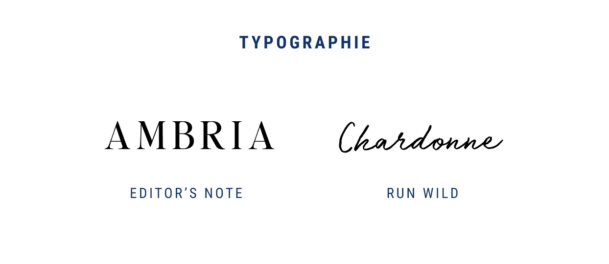 Typography — Editor's Note, Run Wild