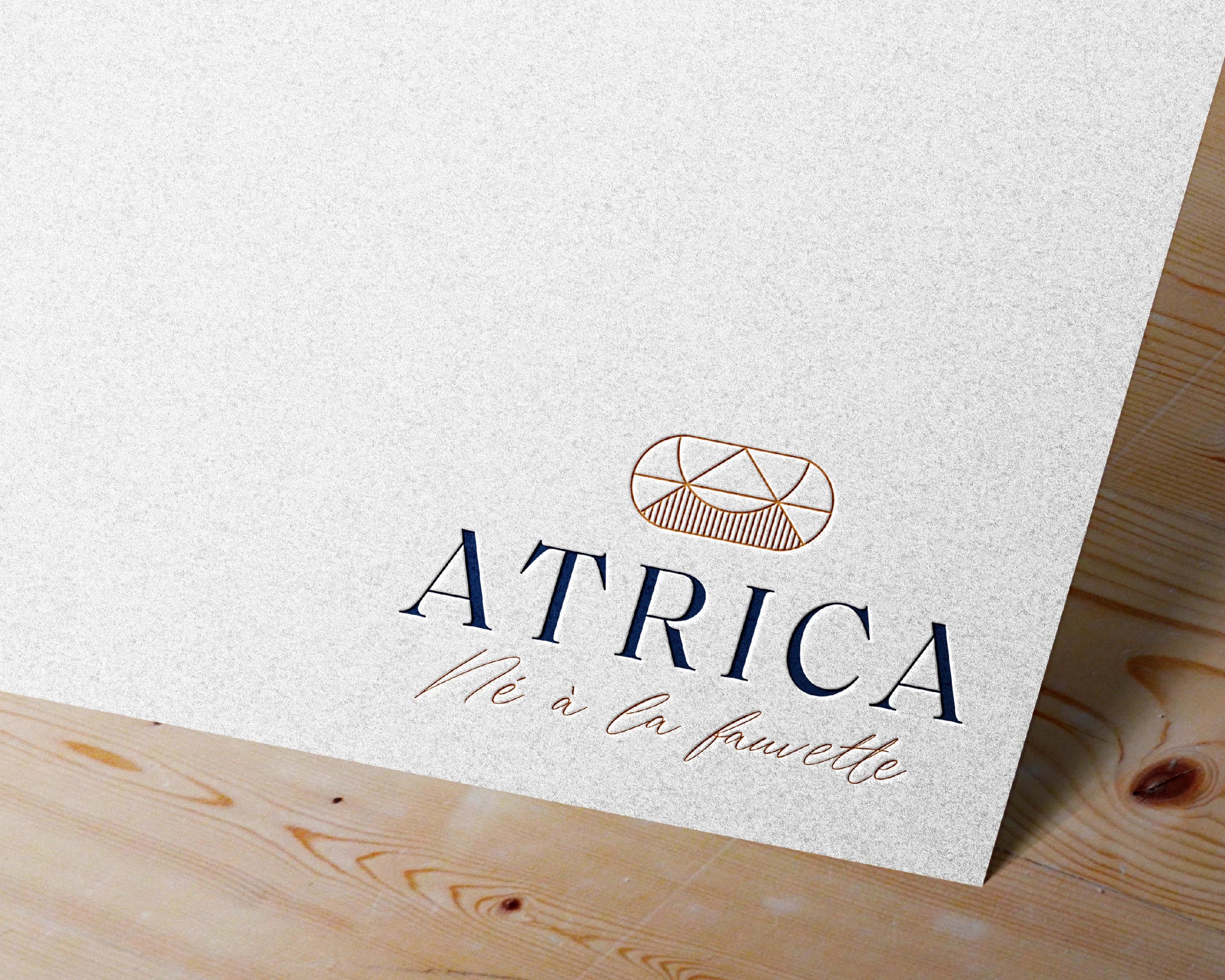 Letterhead, debossed