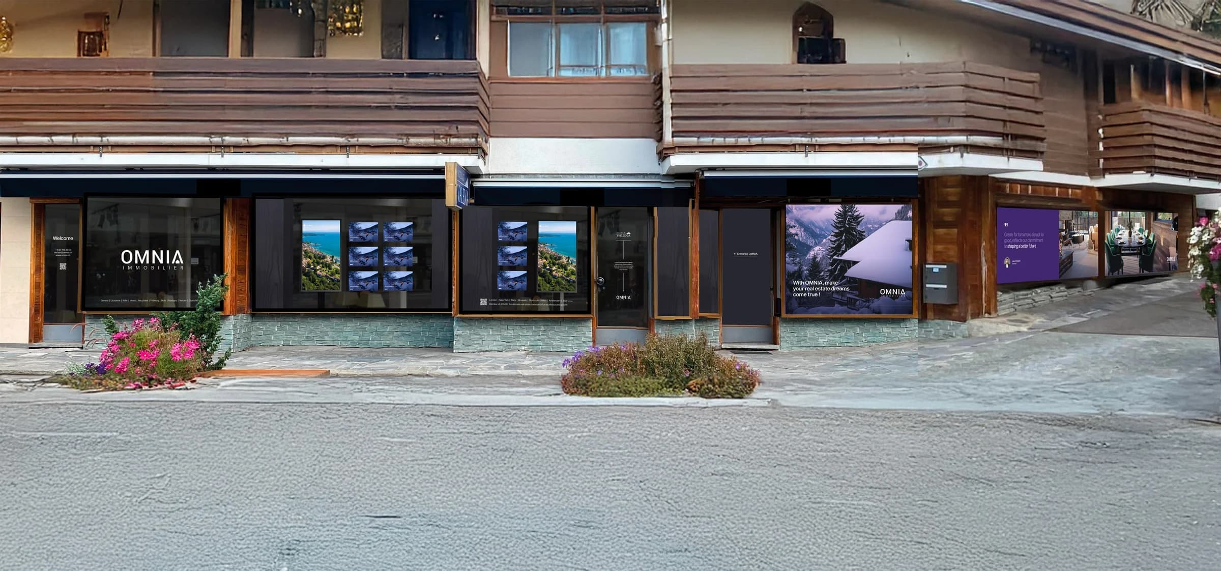 OMNIA storefront, central Verbier