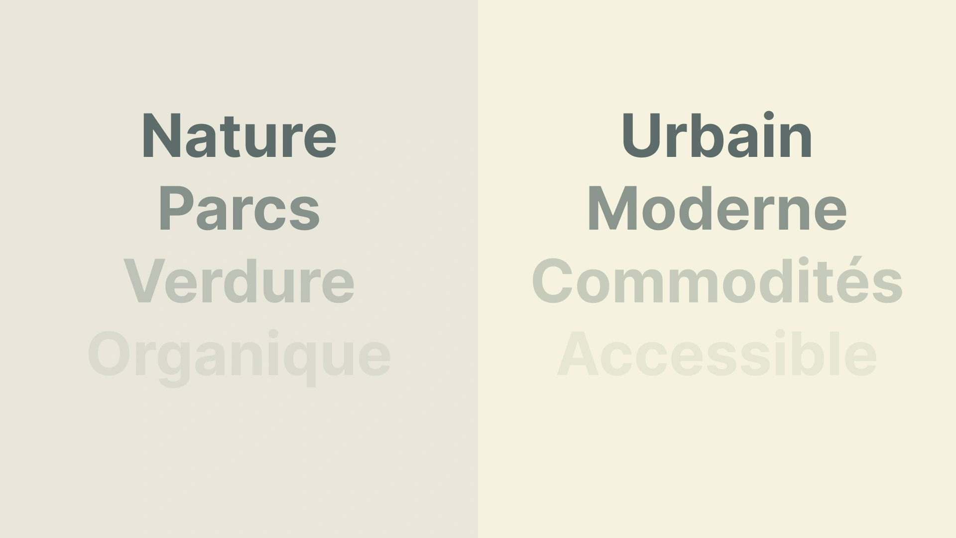 Keywords — nature and city